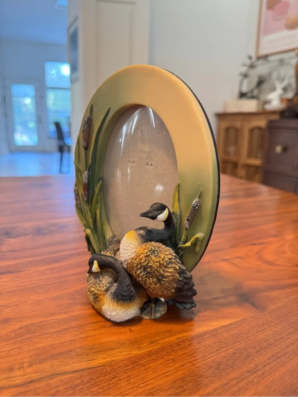Vintage Canadian Geese Resin Free Stand Picture Frames